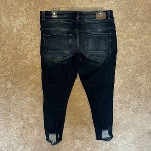 BKE Payton mid rise skinny ankle, dark blue size 31